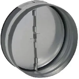 Nedco vlinderklep staal ø125mm, gedeeld klepblad