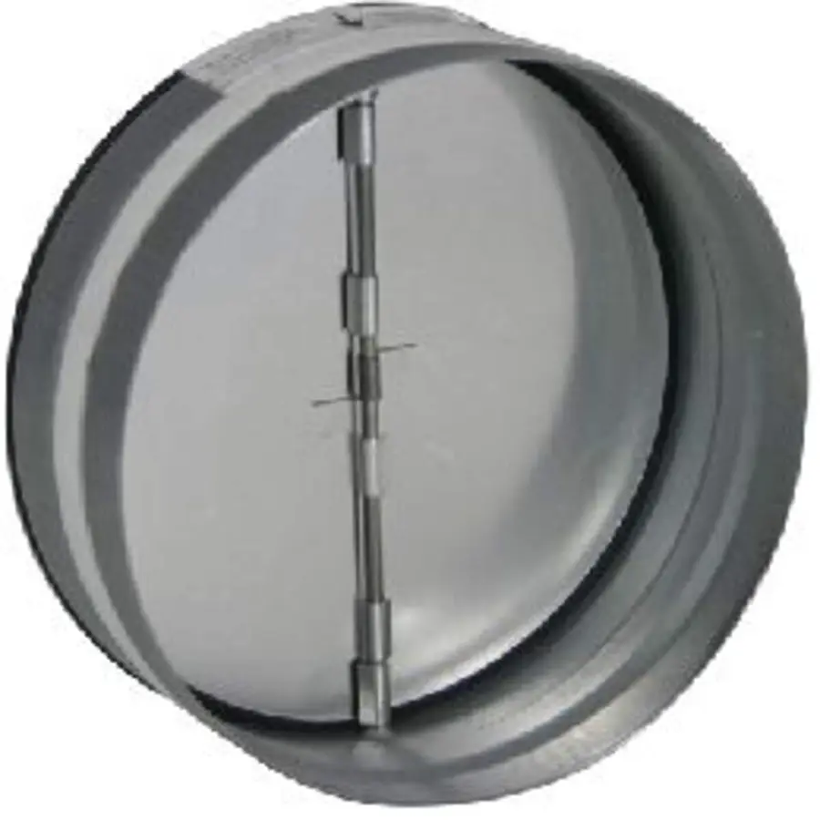Nedco vlinderklep staal ø125mm, gedeeld klepblad
