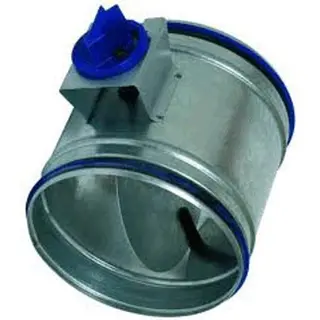 Aldes regelklep handbediend Ø160 mm met rubbers gegalvaniseerd