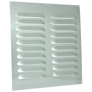 Nedco schoepenrooster aluminium, vlak, b=500mm, h=500 mm, grote schoepen