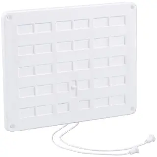 Nedco ventilatierooster afsluitbaar met trekkoord 300x250mm wit