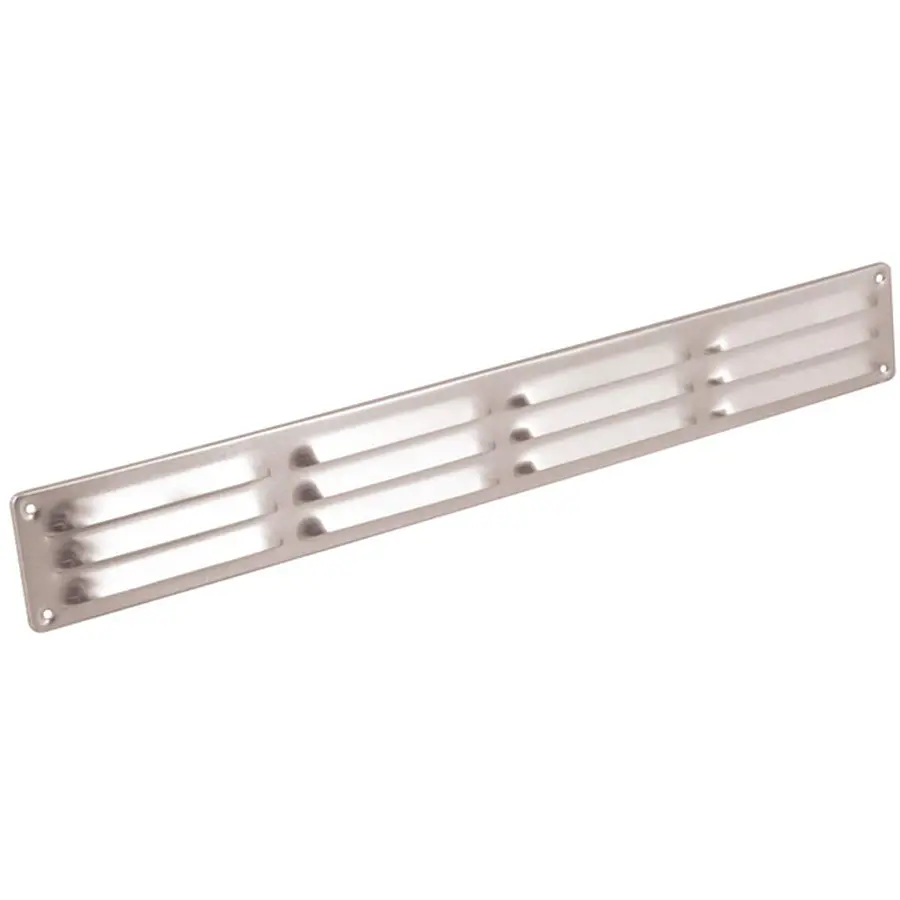 Nedco schoepenrooster aluminium, omgezette rand, b=500mm, h=65mm, kleine schoepen