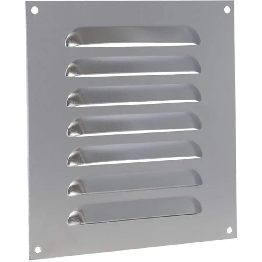 Nedco schoepenrooster aluminium, vlak, b=150mm, h=150 mm, kleine schoepen