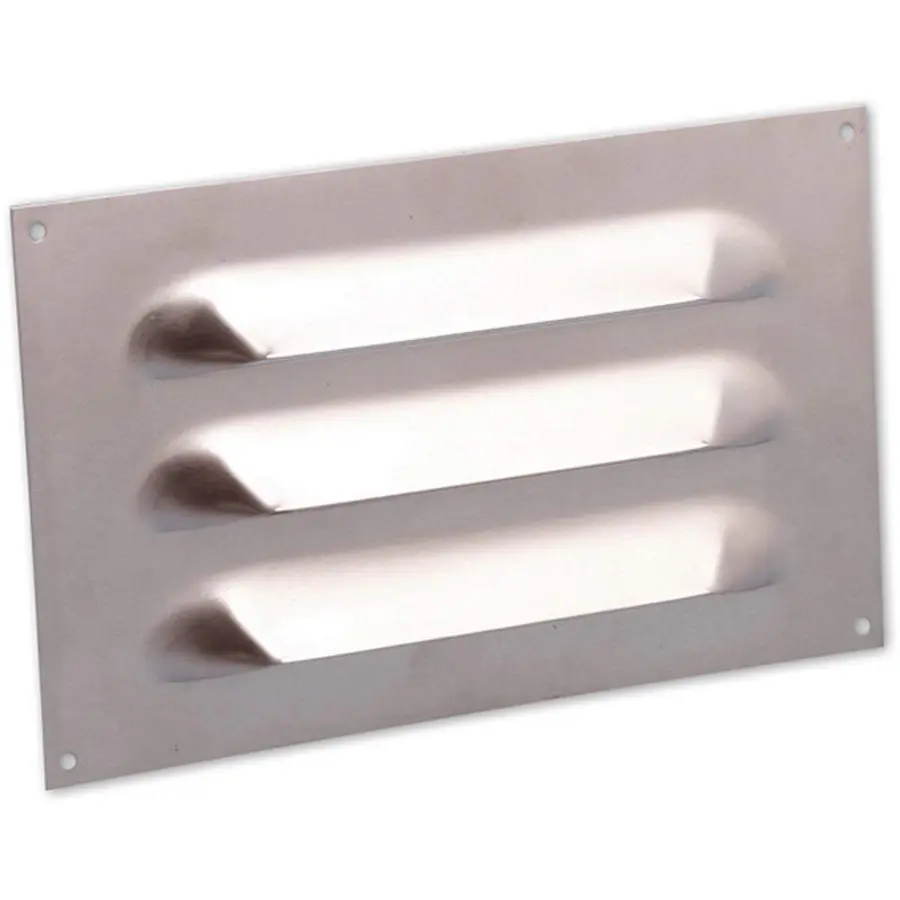 Nedco schoepenrooster aluminium, vlak, b=250mm, h=150 mm, grote schoepen