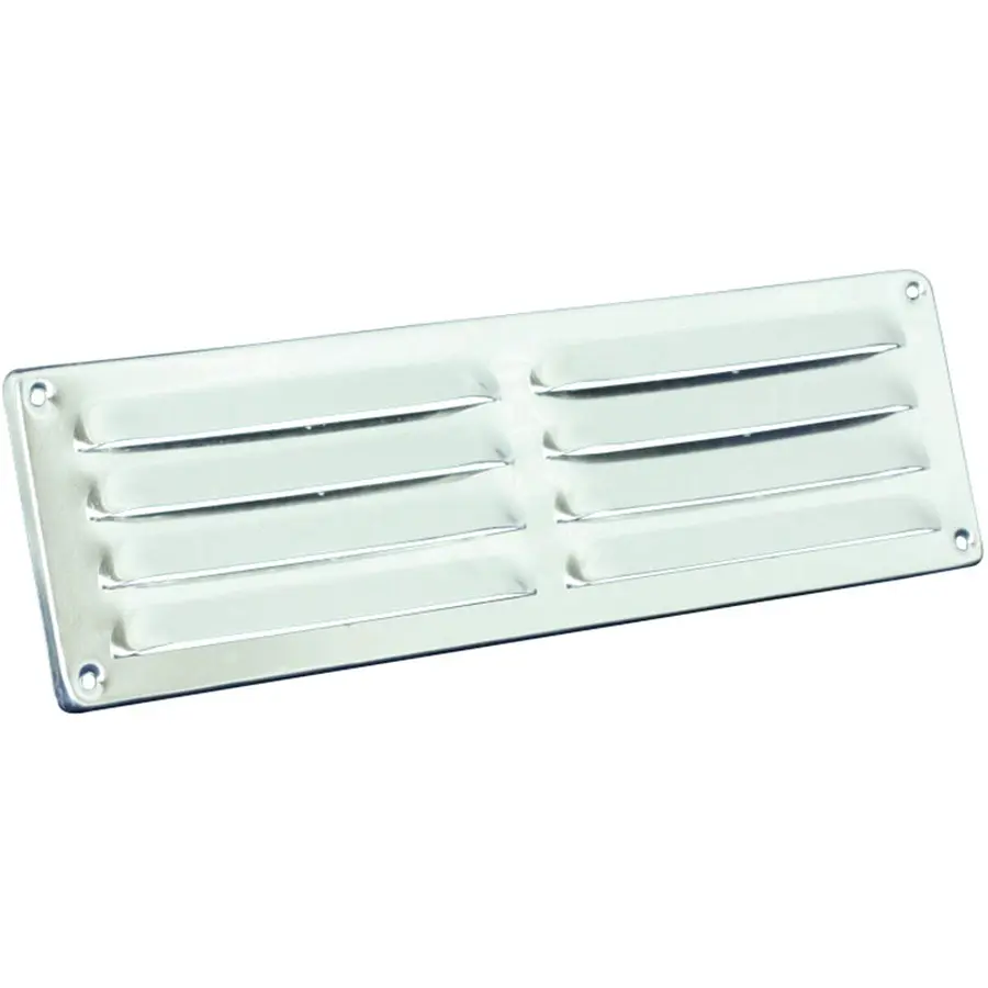 Nedco schoepenrooster aluminium, omgezette rand, b=300mm, h=90mm, kleine schoepen