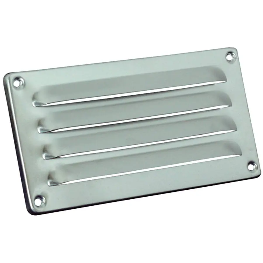 Nedco schoepenrooster aluminium, omgezette rand, b=180mm, h=90mm, kleine schoepen