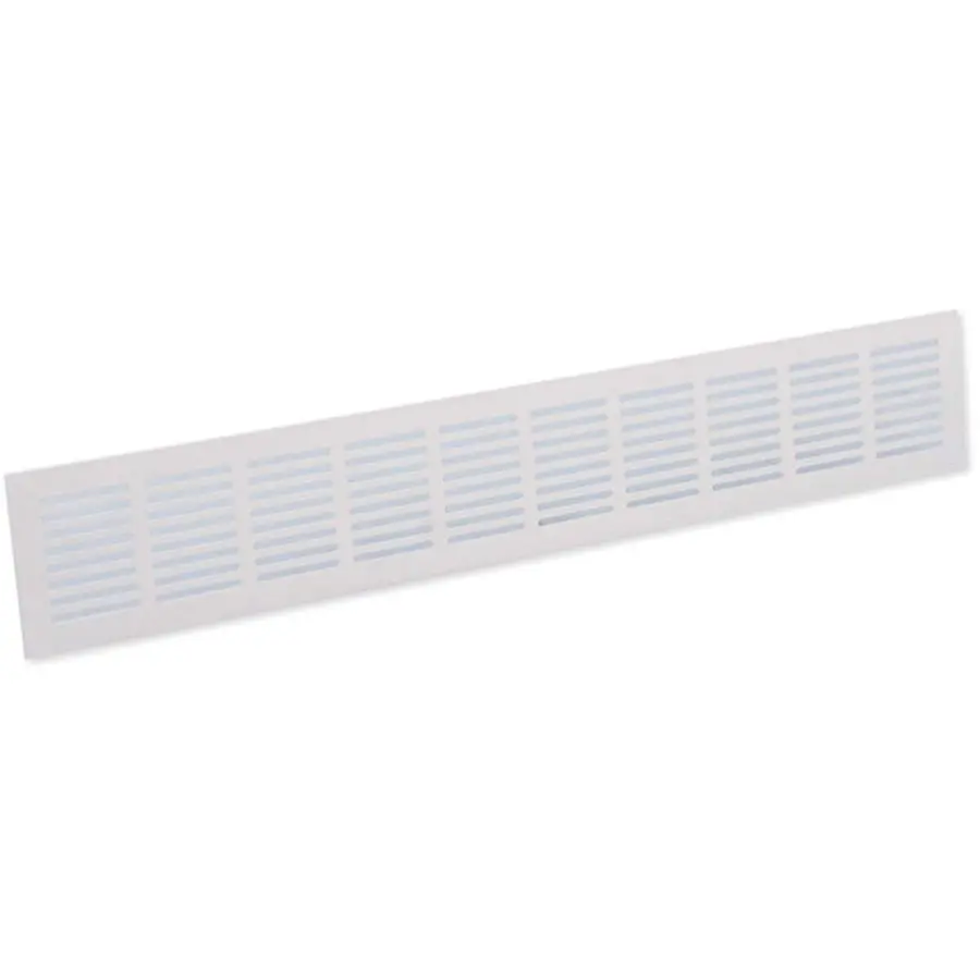 Nedco plintrooster aluminium 500 x 80 mm wit