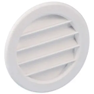 Nedco ventilatierooster ø75mm met kraag kunststof wit
