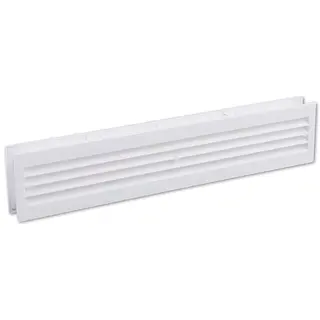Nedco deurrooster 455 x 90 mm kunststof wit