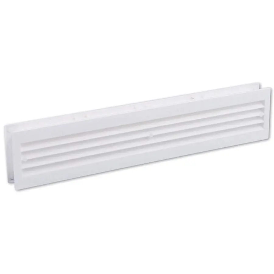 Nedco deurrooster 455 x 90 mm kunststof wit