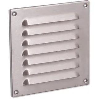 Nedco schoepenrooster rvs b=160mm, h=160 mm