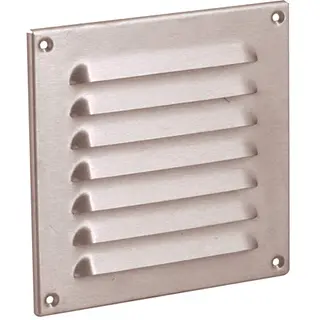 Nedco schoepenrooster rvs b=200mm, h=200 mm