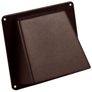 Nedco gevelklep kap ø100mm kunststof bruin