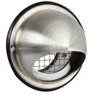 Nedco bolrooster ø100mm met grofmazig gaas, rvs