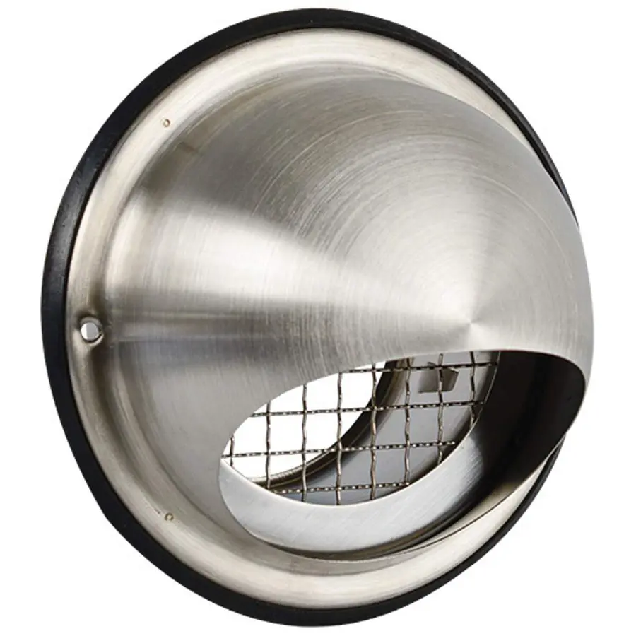 Nedco bolrooster ø100mm met grofmazig gaas, rvs