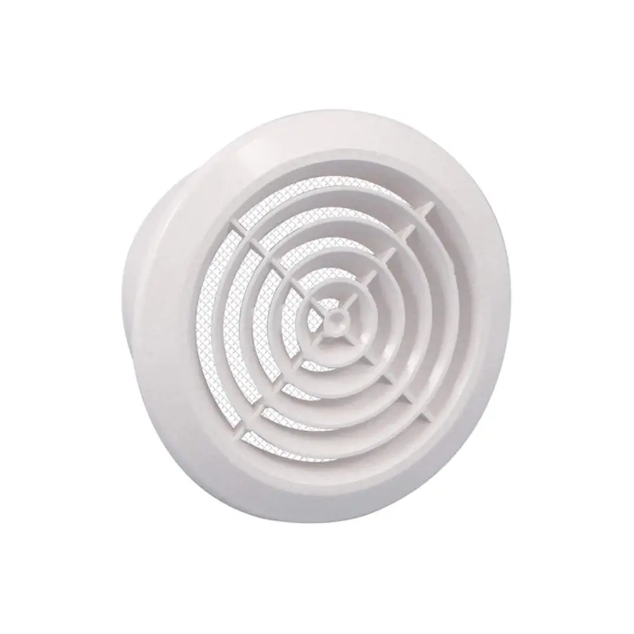 Nedco ventilatierooster ø150mm met kraag, kunststof, wit