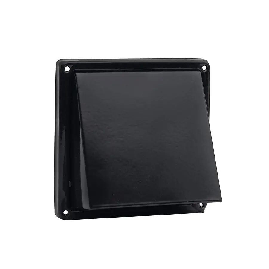 Nedco buitenrooster met schuine kap ø100 mm, zwart