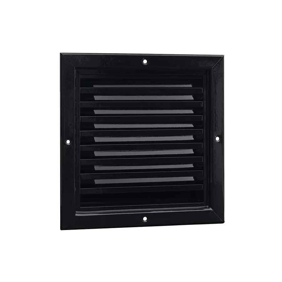 Nedco gevelrooster aluminium 200 x 200 mm zwart