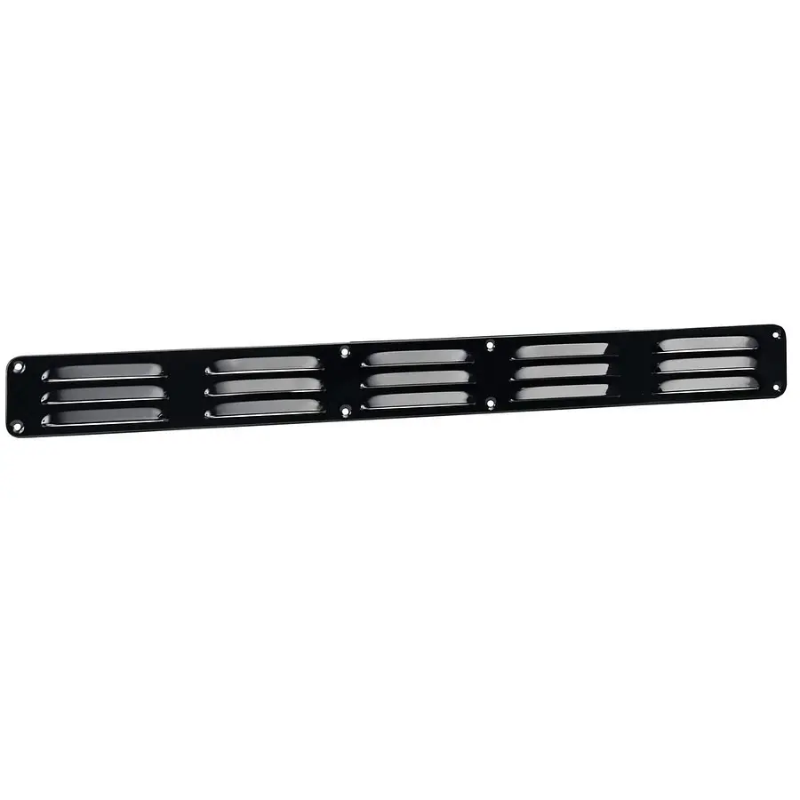 Nedco schoepenrooster aluminium ø100mm met grofmazig gaas, zwart