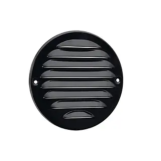 Nedco schoepenrooster aluminium rond ø140mm, zwart