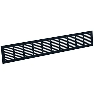 Nedco plintrooster aluminium 800 x 100 mm zwart