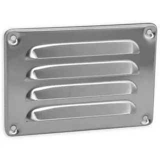 Nedco schoepenrooster rvs b=130mm, h=90 mm