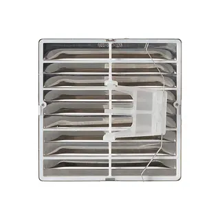 Nedco schoepenrooster rvs b=150mm, h=150 mm