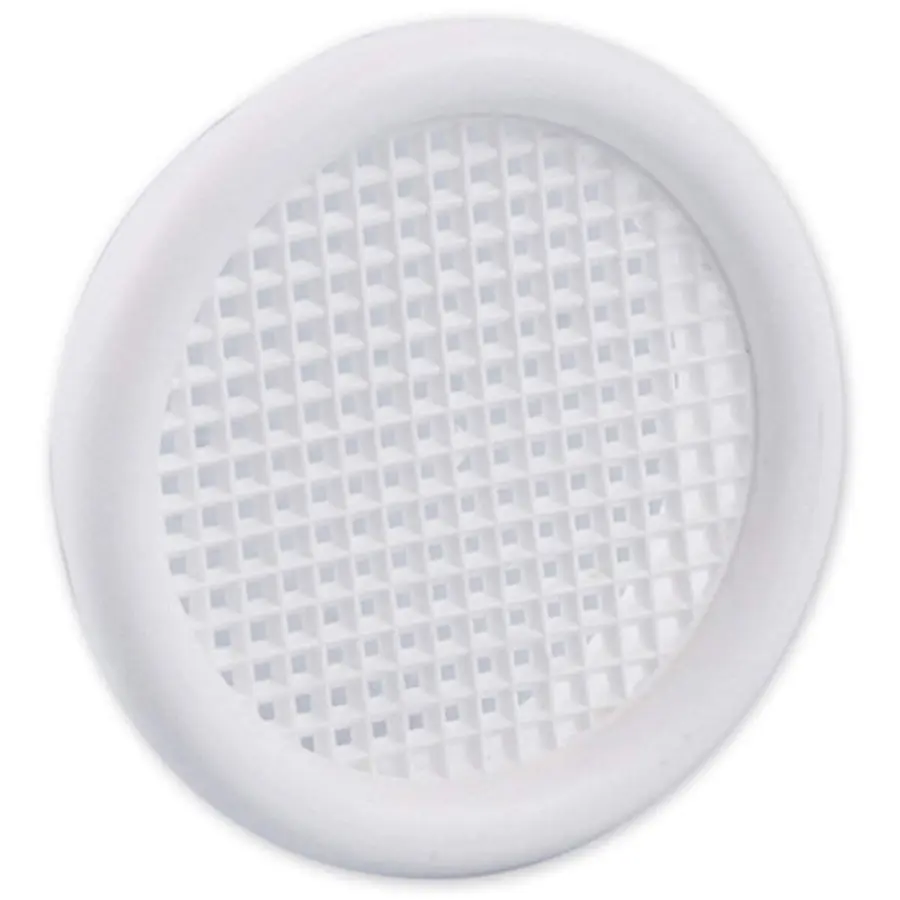 Nedco ventilatierooster ø45mm met kraag kunststof wit