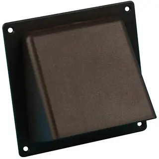 Nedco gevelklep kap ø100-125mm kunststof bruin