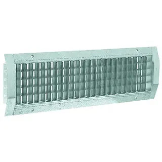 Aldes N registerklep 325 x 75 mm met damper met rechte schuif