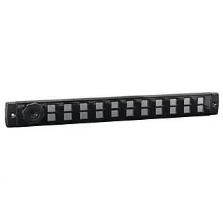 Nedco bold line schuifrooster 650 x 65 mm, zwart