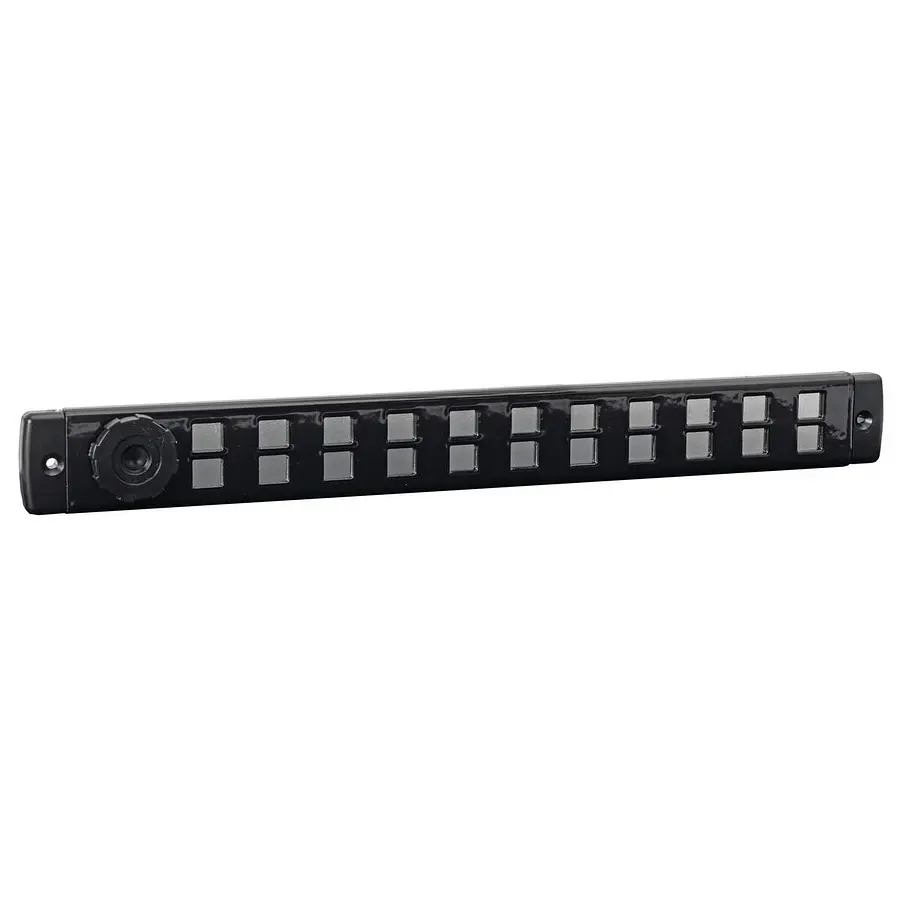 Nedco bold line schuifrooster 650 x 65 mm, zwart