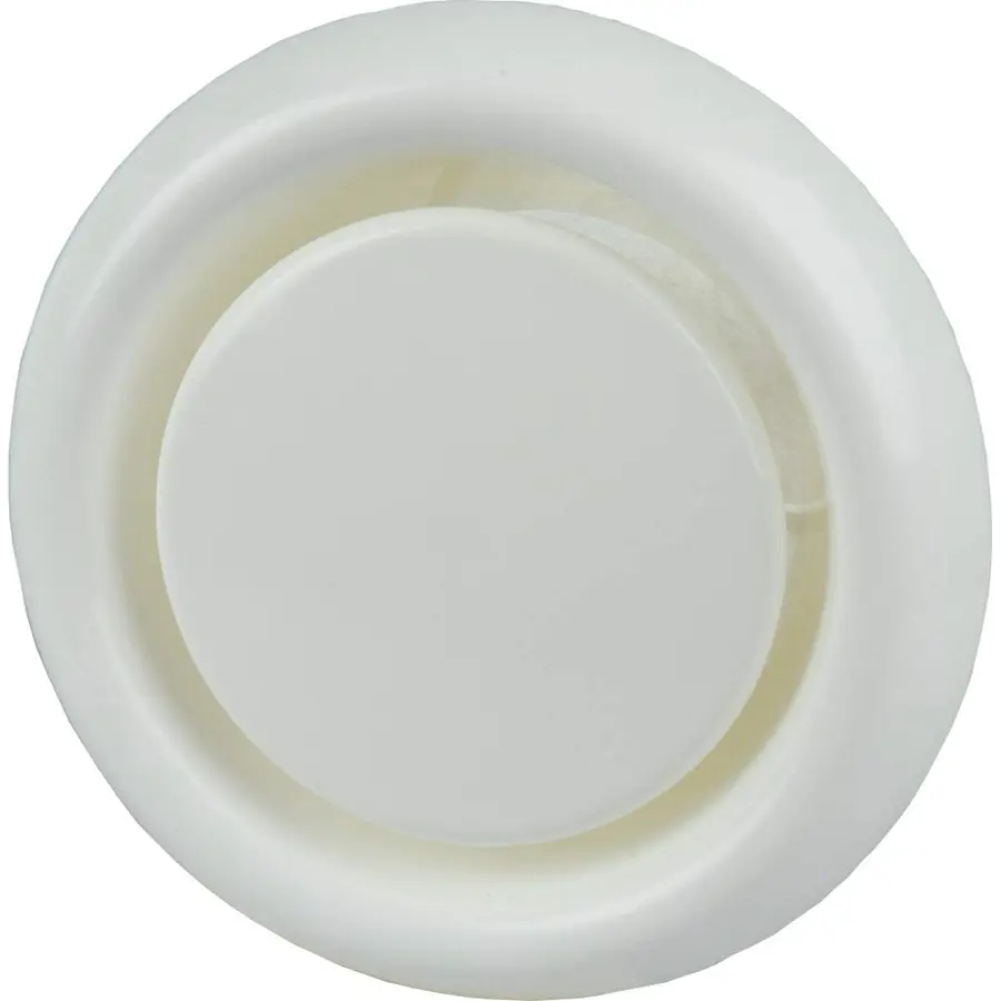 Itho Daalderop afvoerventiel 125mm kunststof RAL9010 creme wit (KLV 125-W)