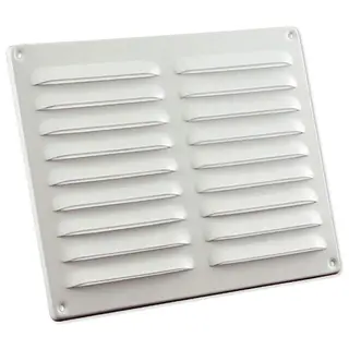 Nedco schoepenrooster 200 x 250 mm aluminium wit