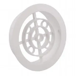 Nedco ventilatierooster ø150 mm, kunststof, wit
