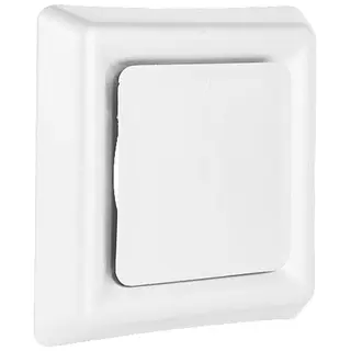 Nedco afvoerventiel vierkant, 100 mm, kunststof, wit