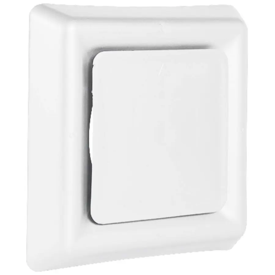 Nedco afvoerventiel vierkant, 100 mm, kunststof, wit