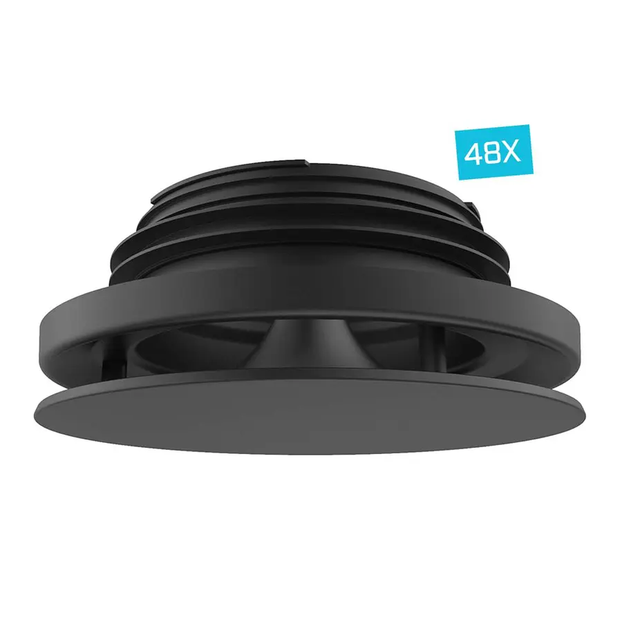 Vent-Axia Uniflexplus+ regelbaar ventiel 125 mm (RV125), zwart, 48 stuks