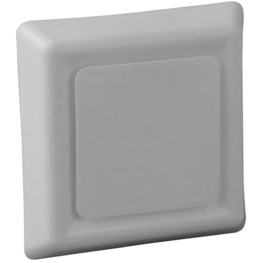 Nedco afvoerventiel vierkant, 125 mm, kunststof, wit
