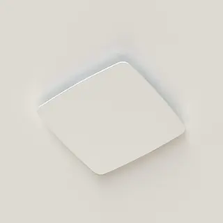Duco DucoVent Design AK afwerkingsplaat, vierkant (afgerond), afvoer, RAL9010