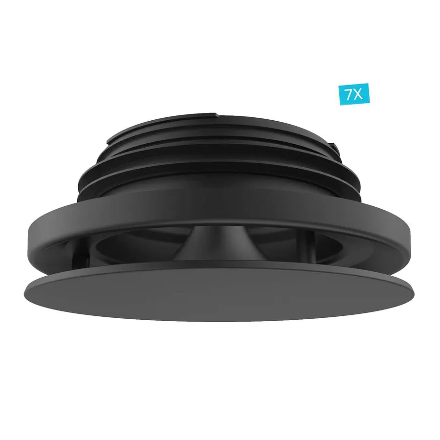 Vent-Axia Uniflexplus+ regelbaar ventiel 125 mm (RV125), zwart, 7 stuks