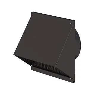 Ubbink Aerfoam gevelkap metaal 125 mm, zwart