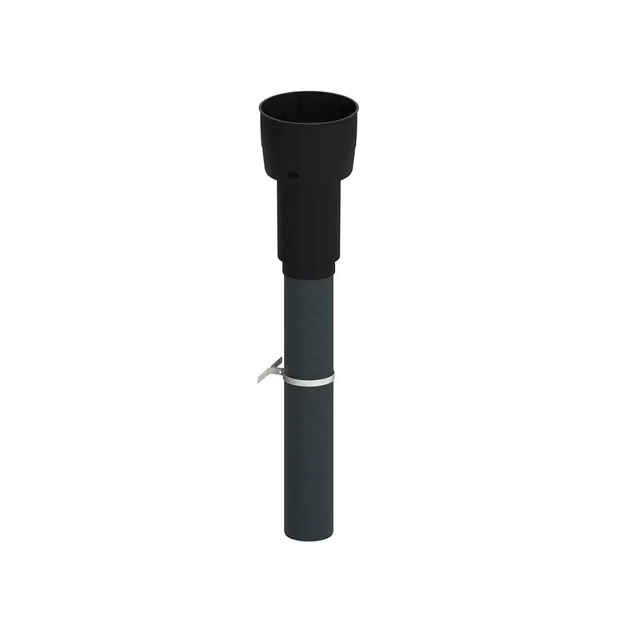 Burgerhout EasyAir dakdoorvoer, 125 mm, EPS, zwart