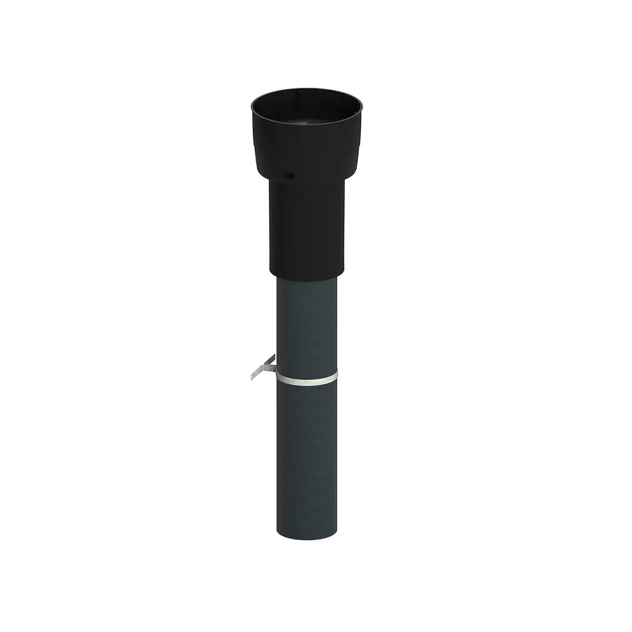 Burgerhout EasyAir dakdoorvoer, 160 mm, EPS, zwart