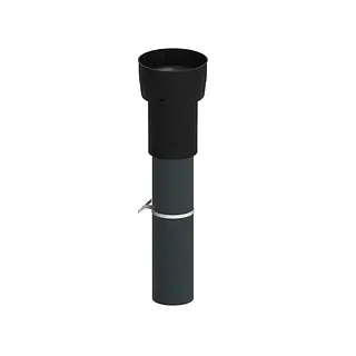 Burgerhout EasyAir dakdoorvoer, 180 / 200 mm, EPS, zwart