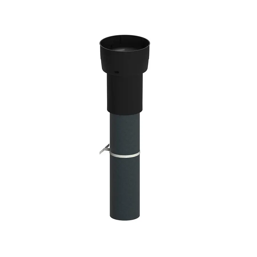 Burgerhout EasyAir dakdoorvoer, 180 / 200 mm, EPS, zwart