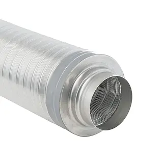 R-Vent flexibele geluiddemper 180 mm, l= 1000 mm, isolatie 25 mm