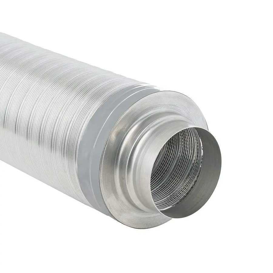 R-Vent flexibele geluiddemper 125 mm, l= 1000 mm, isolatie 25 mm