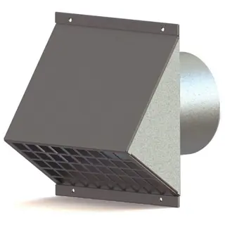 Burgerhout WTW geveldoorvoer 150 mm wit