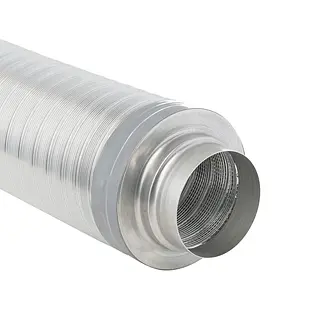 R-Vent flexibele geluiddemper 150 mm, l= 500 mm, isolatie 50 mm